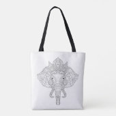 Tote Bag Éléphant Zendoodle principal 2 (Dos)