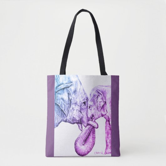 Tote Bag Éléphants (Devant)
