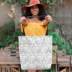 Tote Bag Eléphants