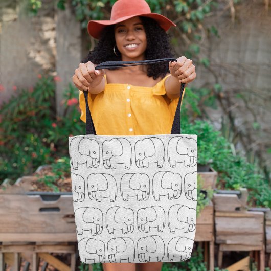 Tote Bag Eléphants