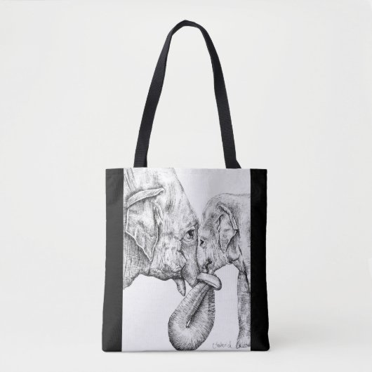 Tote Bag Éléphants (Devant)