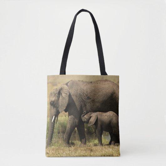 Tote Bag Éléphants africains (Devant)
