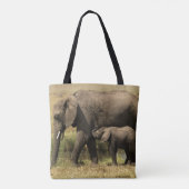 Tote Bag Éléphants africains (Dos)