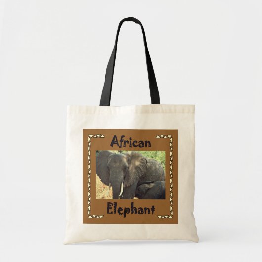 Tote Bag Éléphants africains (Devant)