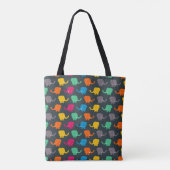 Tote Bag Eléphants colorés (Dos)