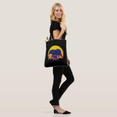 Tote Bag Eléphants couchés de soleil (Sur le modèle)