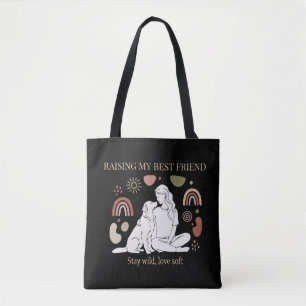 Tote Bag Élever mon meilleur ami Maman chien boho