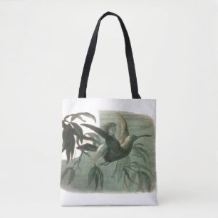 Tote Bag Elf Fairies Elves Lune Scène nocturne Oiseau Volan