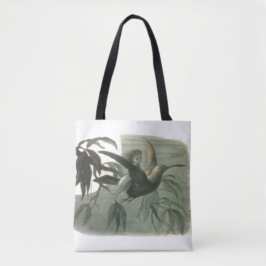 Tote Bag Elf Fairies Elves Lune Scène nocturne Oiseau Volan (Devant)