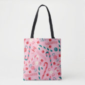 Tote Bag Elf Holiday Candy Motif (Devant)