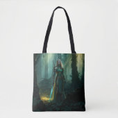 Tote Bag Elfe Gardien du royaume enchanté (Devant)