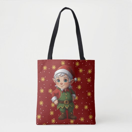 Tote Bag Elfe mode Noël (Devant)