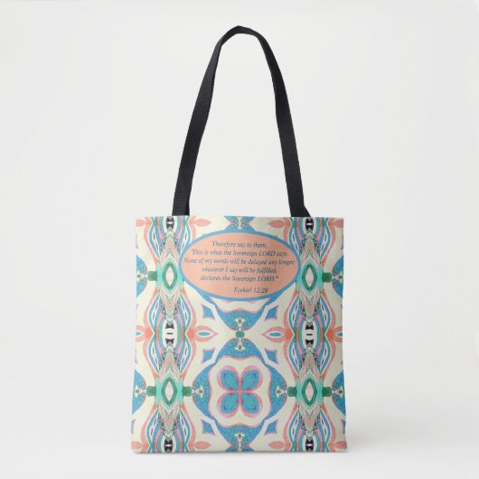 Tote Bag Ella Flower Pas de retard (Devant)