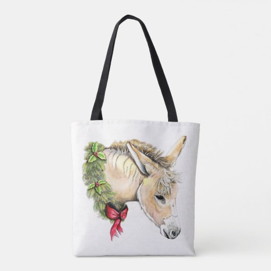 Tote Bag Ella l'âne de Noël (Dos)