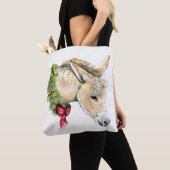 Tote Bag Ella l'âne de Noël (De près)