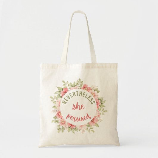 Tote Bag Elle A Néanmoins Persisté (Devant)