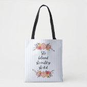 Tote Bag Elle Croyait Qu'Elle Pourrait Peindre Des Fleurs (Devant)