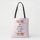 Tote Bag Elle Croyait Qu'Elle Pourrait Peindre Des Fleurs (Devant)