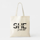 Tote Bag Elle Croyait Qu'Elle Pouvait Le Faire. (Dos)