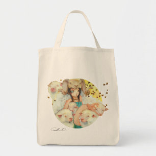 Tote Bag Elle épicerie de enfoncement Fourre-tout d'abeill