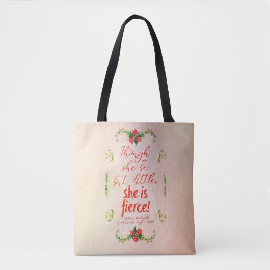 Tote Bag Elle est féroce (Devant)