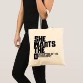 Tote Bag Elle veut le D (Devant (produit))