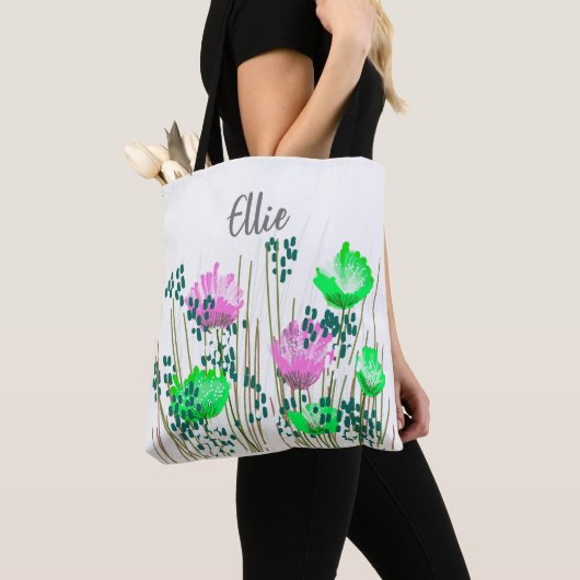 Tote Bag Ellie Monogramme Floral (De près)