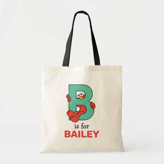 Tote Bag Elmo Alphabet | B Sarcelle (Devant)