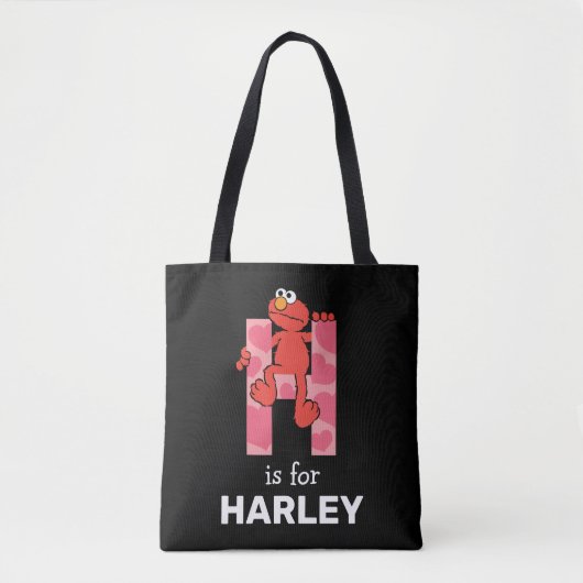 Tote Bag Elmo Alphabet | Coeurs H (Devant)