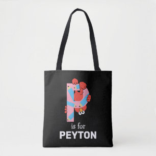 Tote Bag Elmo Alphabet   Crayon P