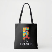 Tote Bag Elmo Alphabet | F Fleurs (Devant)