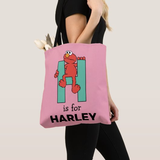 Tote Bag Elmo Alphabet | H Vert (De près)