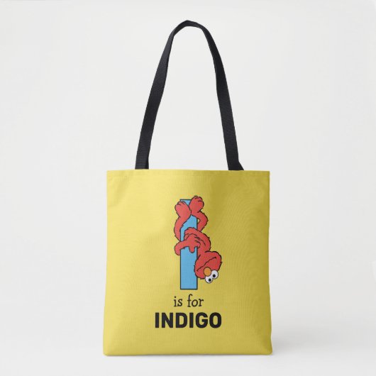 Tote Bag Elmo Alphabet | I Bleu (Devant)