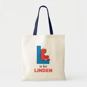 Tote Bag Elmo Alphabet   L Bleu