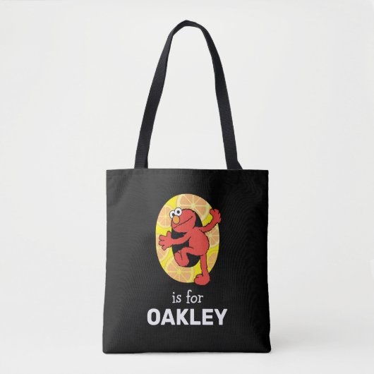 Tote Bag Elmo Alphabet | O orange (Devant)