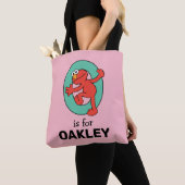 Tote Bag Elmo Alphabet | O TURQUOISE (De près)