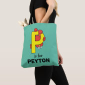 Tote Bag Elmo Alphabet | P jaune (De près)