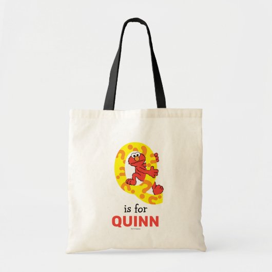 Tote Bag Elmo Alphabet | Point de question Q (Devant)