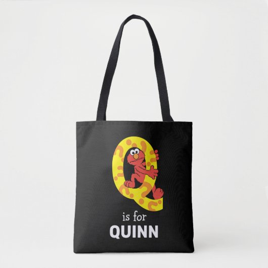 Tote Bag Elmo Alphabet | Point de question Q (Devant)