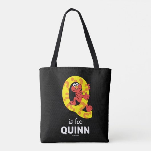 Tote Bag Elmo Alphabet | Point de question Q (Dos)