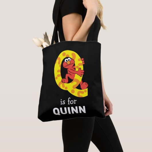 Tote Bag Elmo Alphabet | Point de question Q (De près)