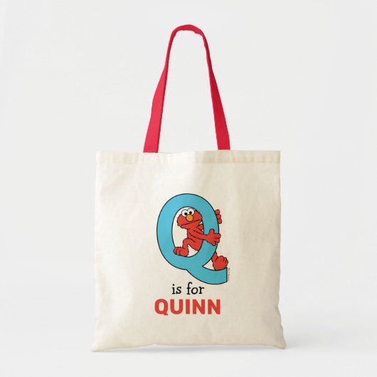 Tote Bag Elmo Alphabet | Q Bleu (Devant)