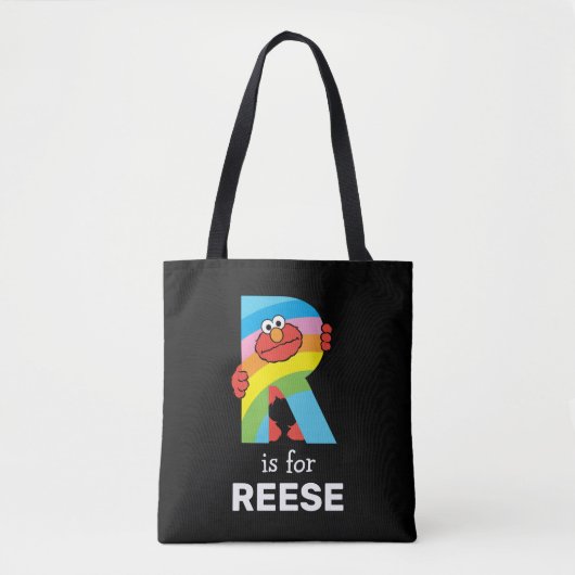 Tote Bag Elmo Alphabet | R arc-en-ciel (Devant)