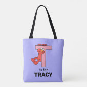 Tote Bag Elmo Alphabet | T rose (Dos)