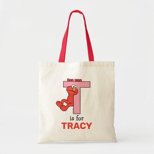 Tote Bag Elmo Alphabet | T rose (Devant)
