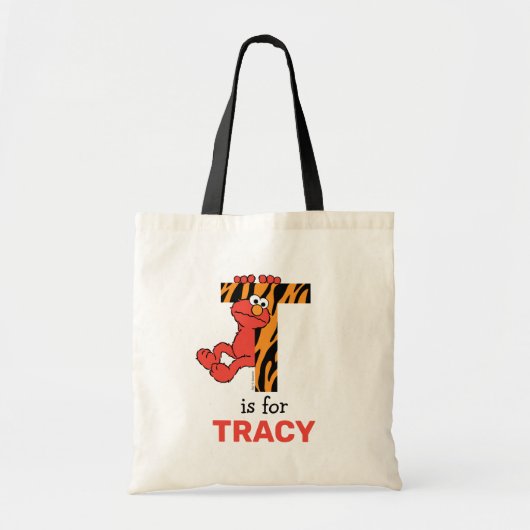 Tote Bag Elmo Alphabet | T Tigre (Devant)