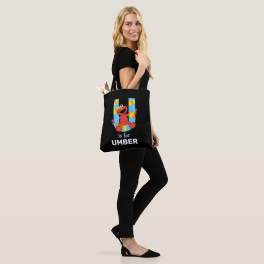 Tote Bag Elmo Alphabet | U Parapluie (Sur le modèle)