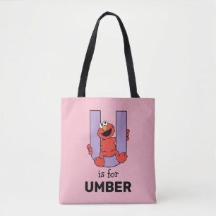 Tote Bag Elmo Alphabet   U violet