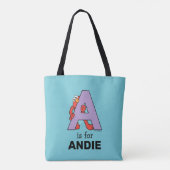 Tote Bag Elmo Alphabet | Un violet (Dos)