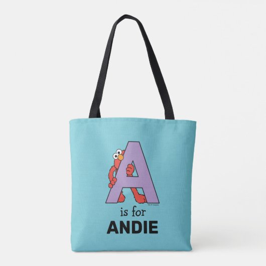 Tote Bag Elmo Alphabet | Un violet (Dos)